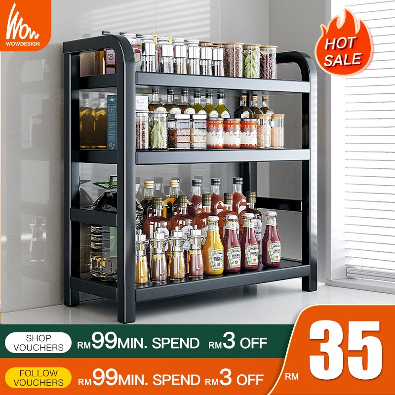 Kitchen Spice Rak Dapur Rak Rempah Kitchen Rack Stainless Steel ...