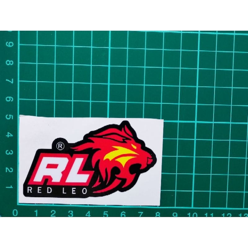 Sticker ESR MOTOR / RL RED LEO Sticker Printing Laminated | Shopee Malaysia