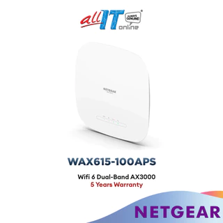 Netgear Wireless Access Point (WAX615) - WiFi 6 Dual-Band AX3000 Speed | Up to 256 Client Devices