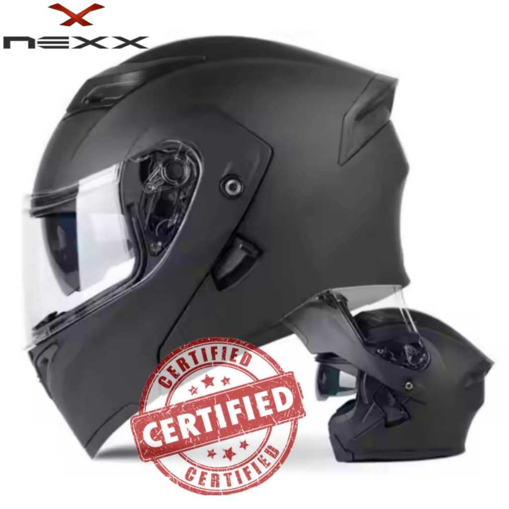 HELMET FULL FACE NEXX HELMET MATT BLACK CLASSIC OPEN FACE HELMET RIDING ...