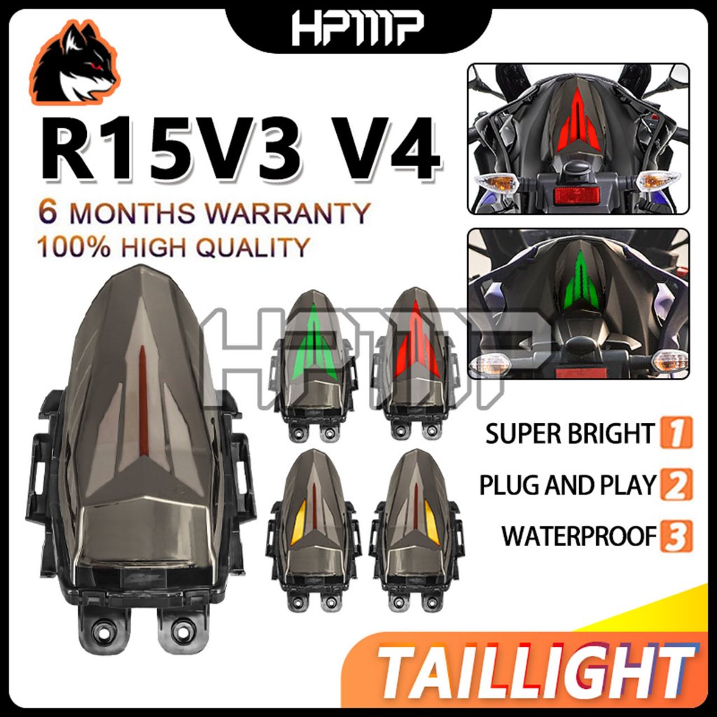R15 V3 V4 R15M Yamaha Tail Light Brake Lampu Belakang LED Integrated ...
