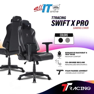 TTRacing Swift X Pro / Swift X 2020 Gaming Chair with Spacious BackSet, Cushioned Seat, Padded Arm Rest, Office Chair