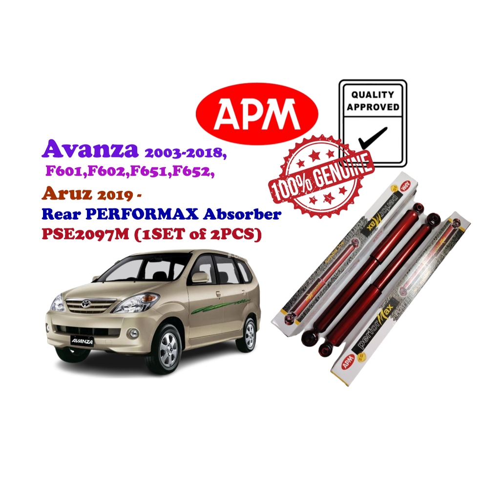 Toyota Avanza (2003-2018) Aruz(2019- ) APM Rear PERFORMAX Absorber ...