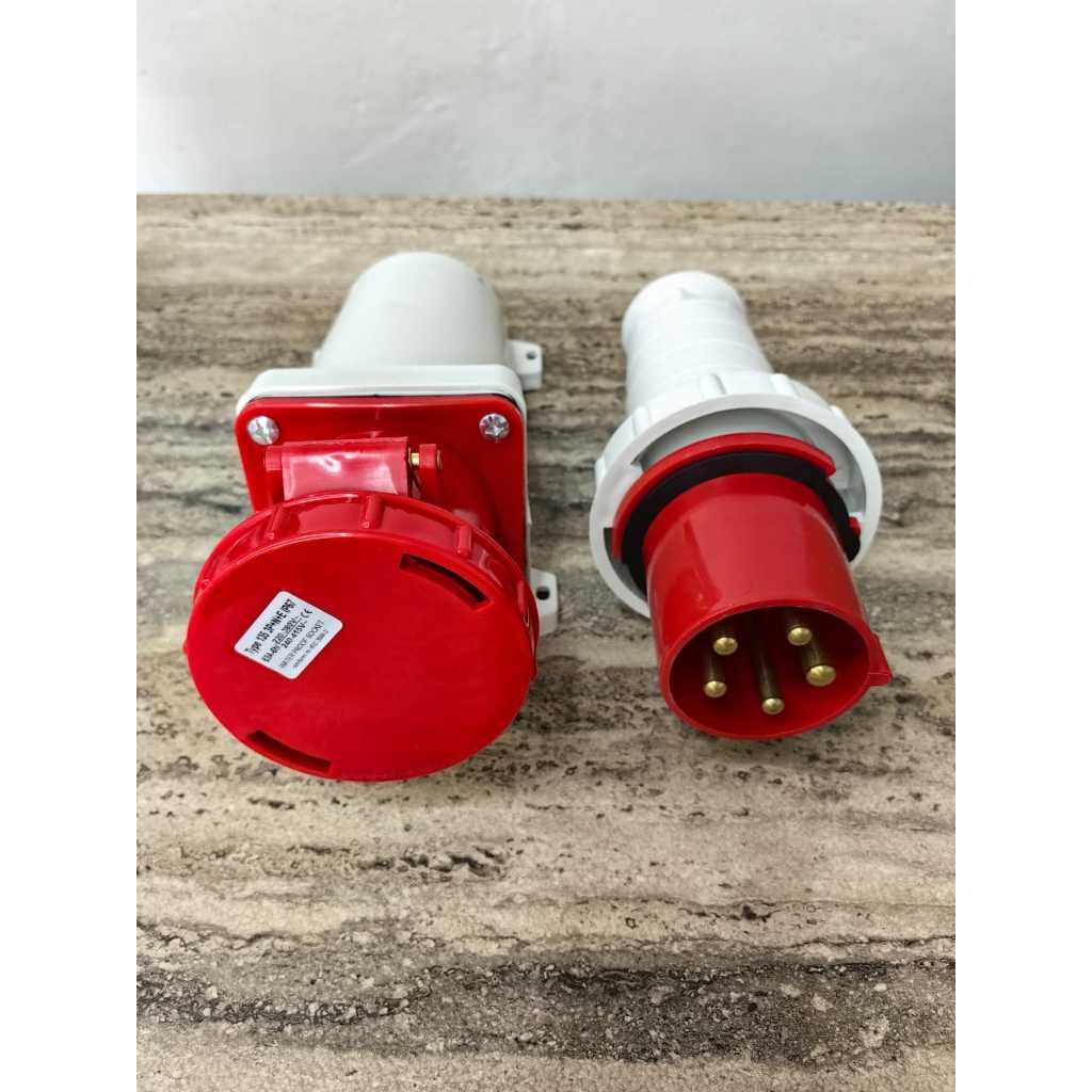 IP67 *WEATHERPROOF* 5 PIN 63A INDUSTRIAL PLUG, WALL SOCKET AND ...