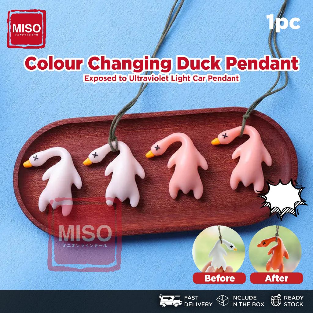 Funny Color Changing Roast Duck UV Color Change Duck Pendant Creative ...