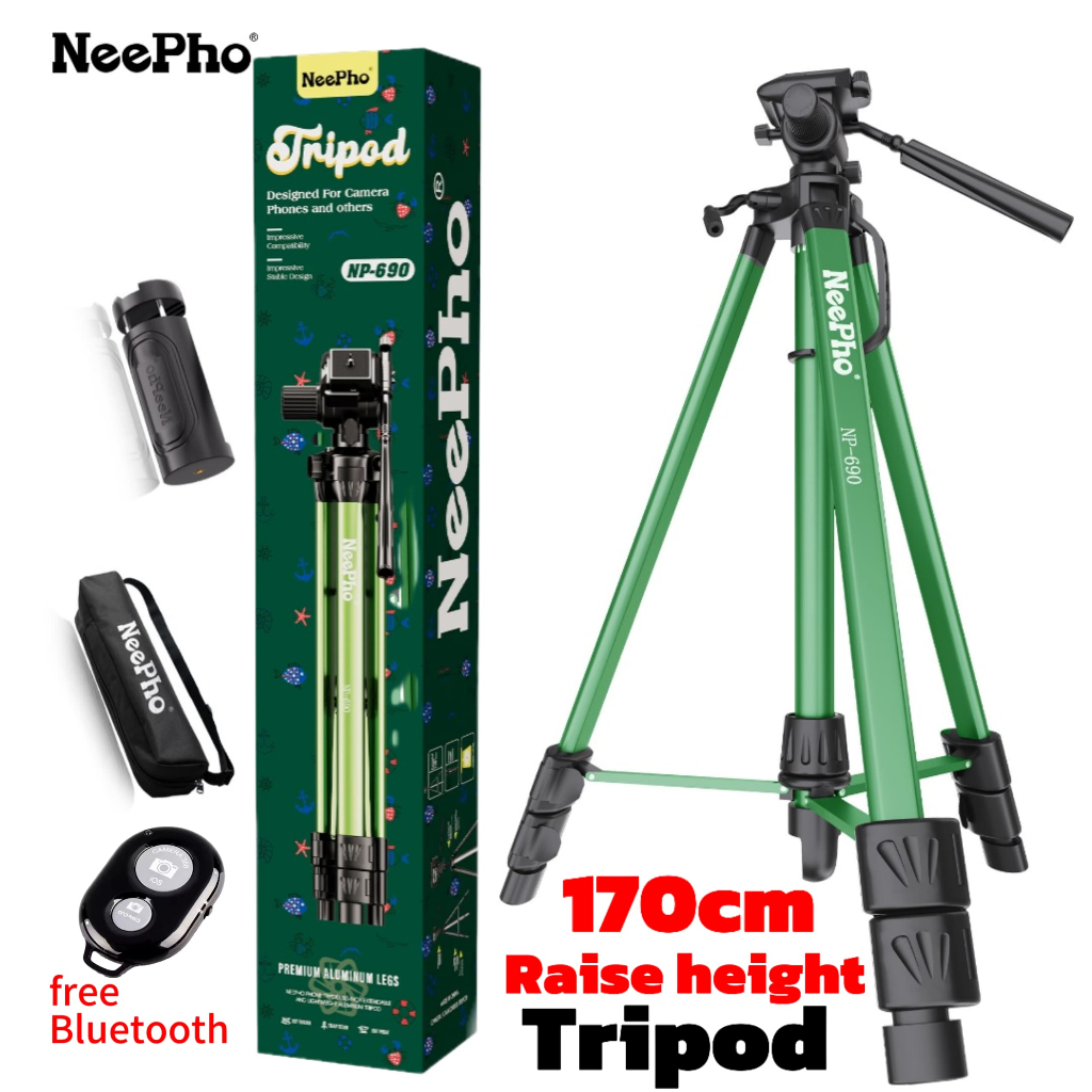 Neepho NP-690 telescopically adjustable 170CM TRIPOD Ultra lightweight ...