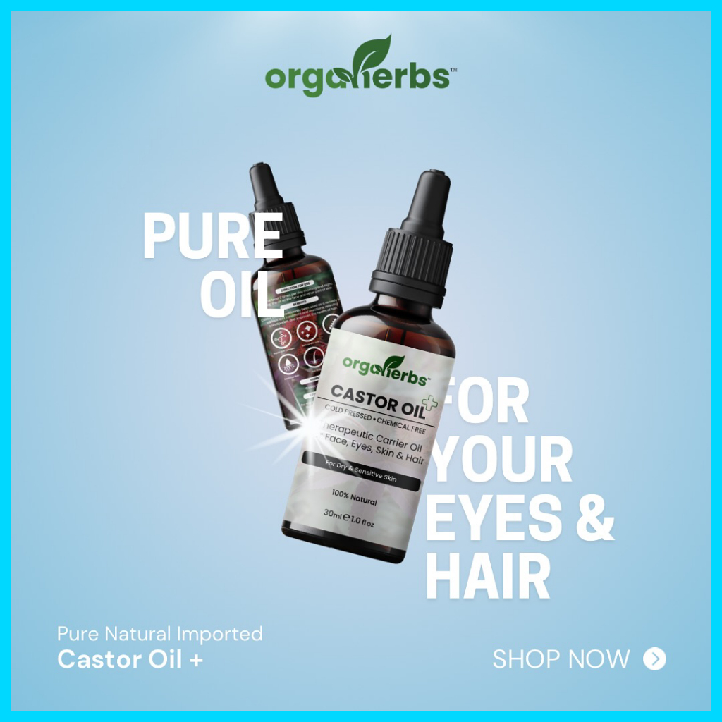 [ORIGINAL] Castor Oil+ Orgaherb: Pure Castor Oil Cold Pressed - Hair ...