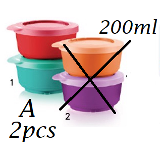 *2pcs*Tupperware Illumina Bowl Click bowl 200ml | Shopee Malaysia