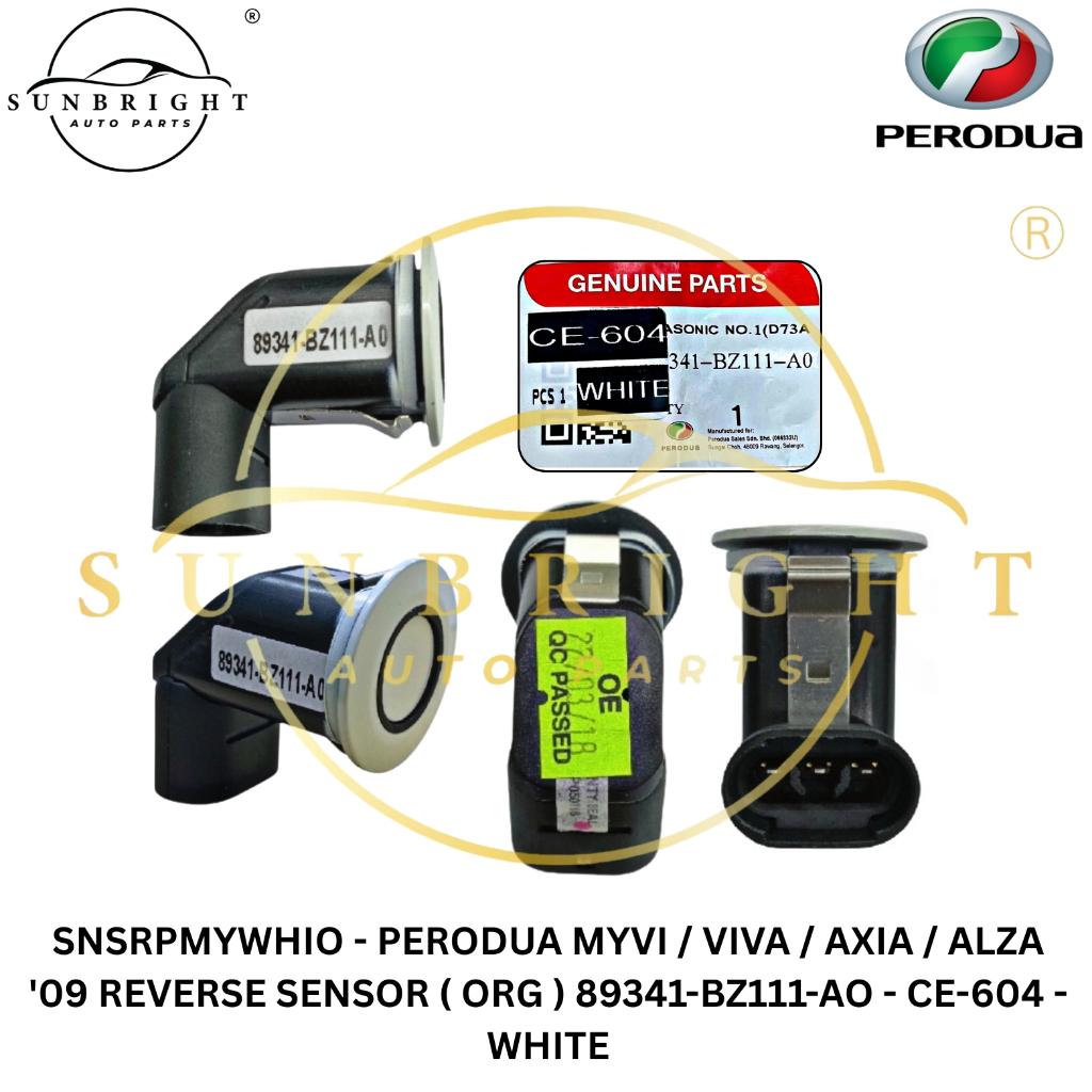 PERODUA MYVI / VIVA / AXIA / ALZA '09 REVERSE SENSOR ( ORG ) 89341 ...