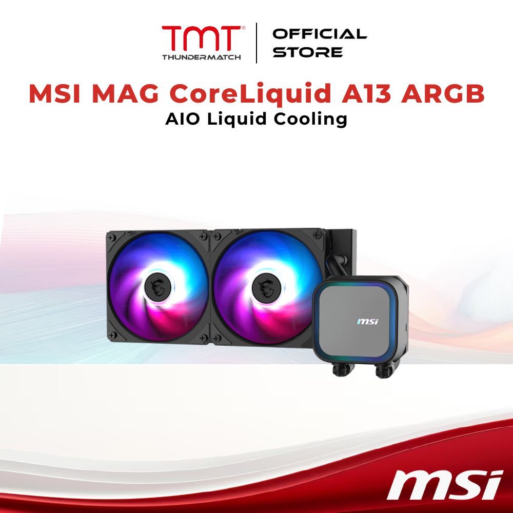 TMT MSI MAG CoreLiquid A13 240 / 360 ARGB AIO Liquid Cooling | Shopee ...