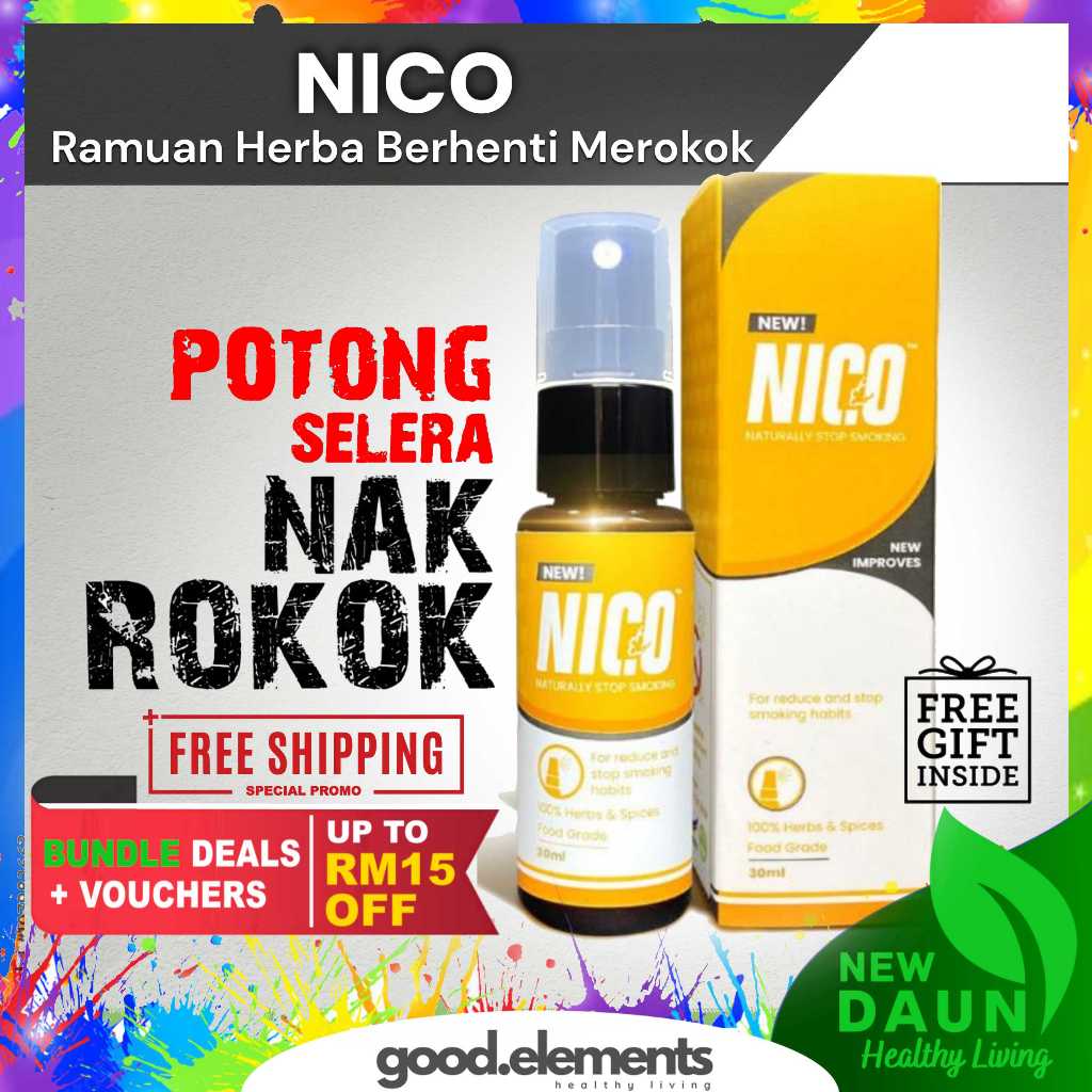 [WHOLESALE] NICO HERBS herba natural Spray NICO Berhenti Merokok stop ...