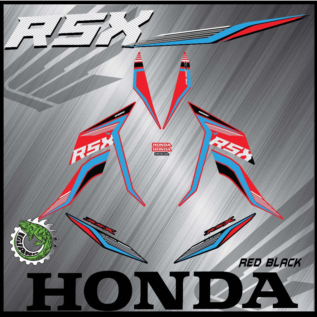 STRIPE MOTOR HONDA RSX 150 JMX IND DESIGN CUSTOM BODY STICKER (READY ...