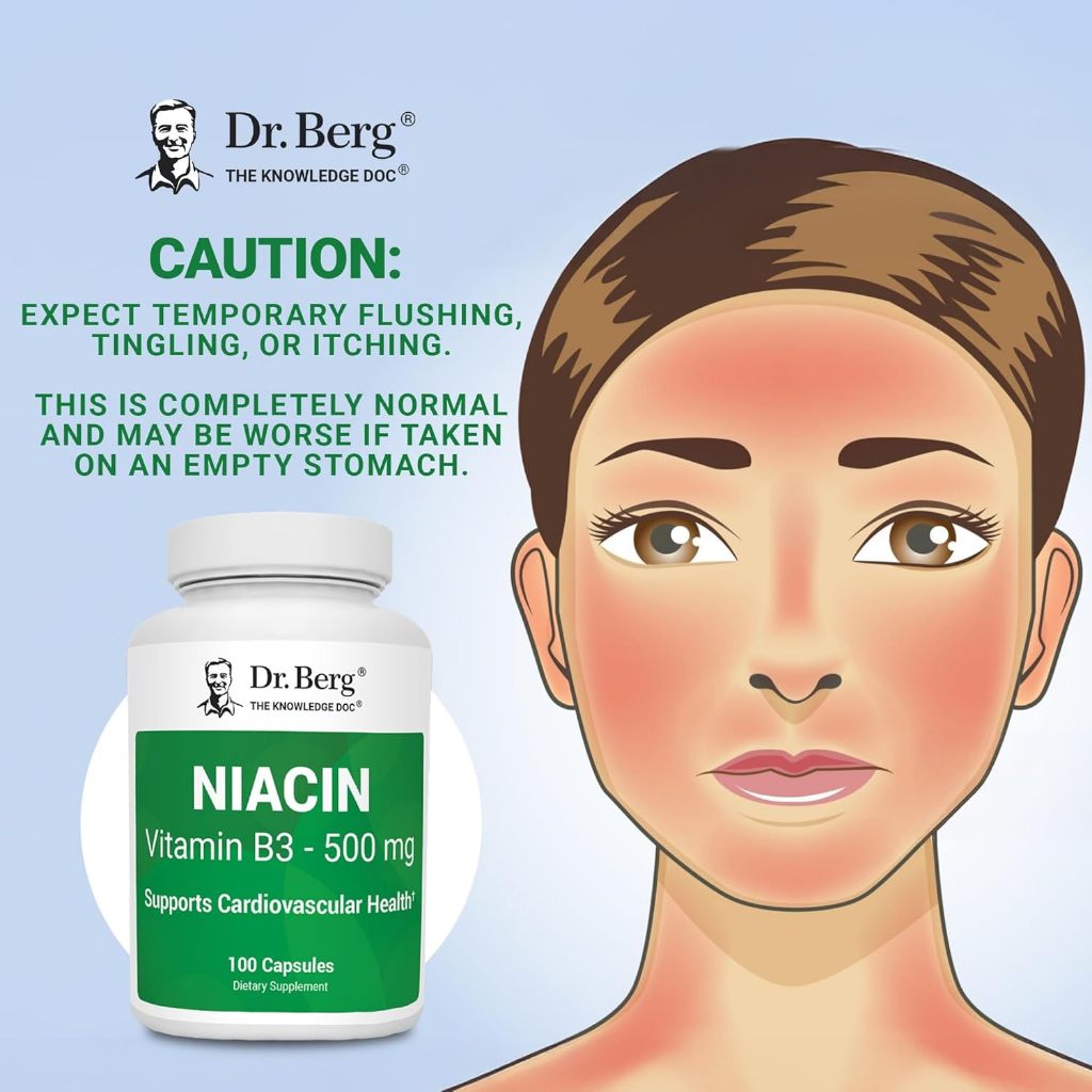 Exp10/26 * Niacin 500 mg of Vitamin B3 100 Gelatin Capsules by Dr