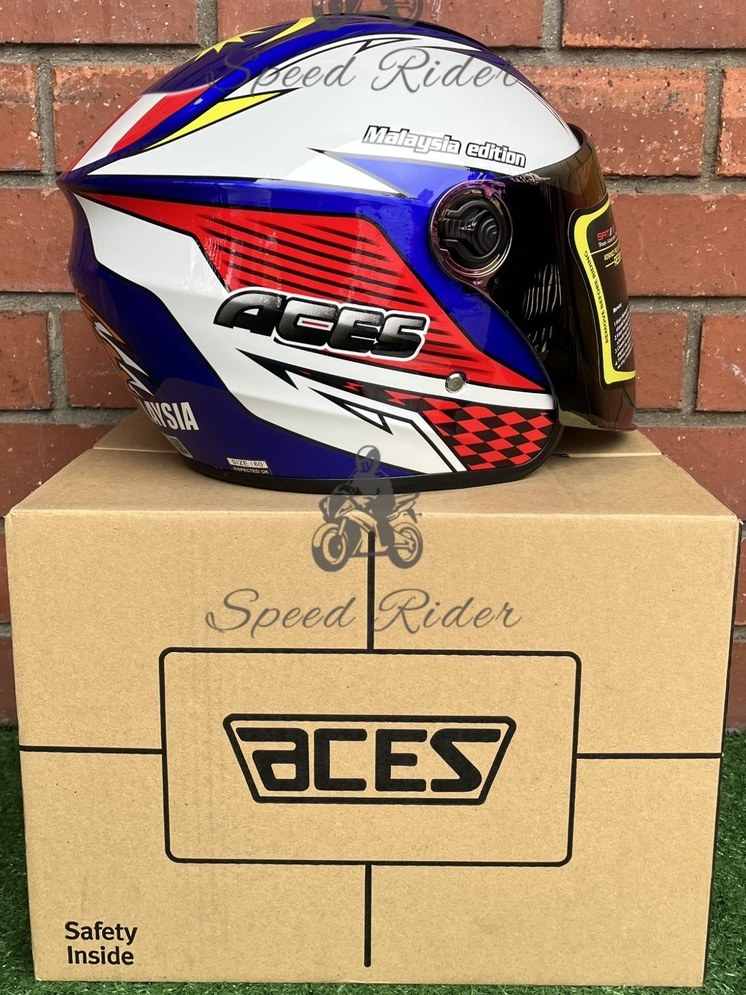 TOPI KELEDAR HELMET ACES R1 PATRIOT (Merdeka Special Edition) | Shopee ...