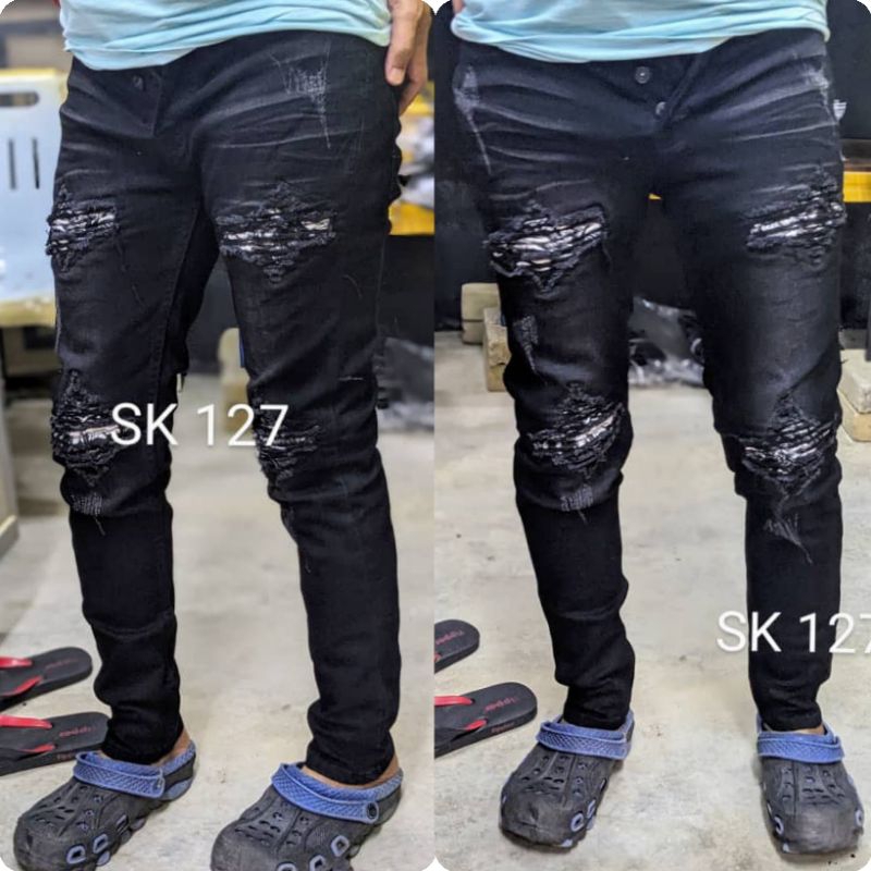 SKINNY KOYAK RABAK DAN CARIK | Shopee Malaysia
