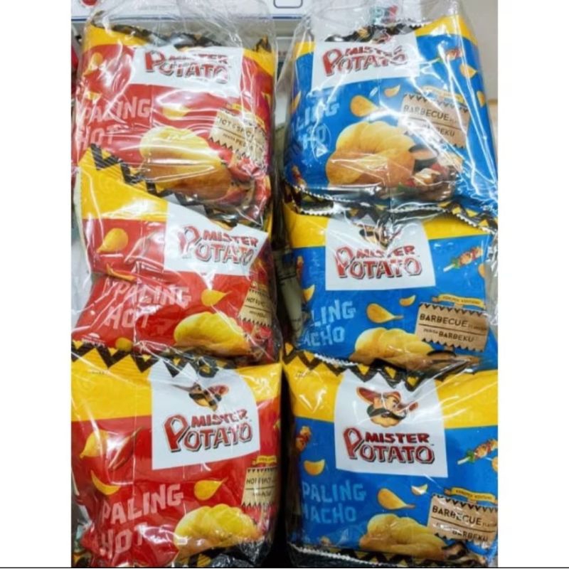 [22gx20s] **Mister Potato BBQ / Spicy Mr Potato Chips | Shopee Malaysia
