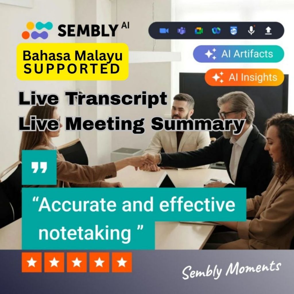 Sembly AI Premium [MALAY SUPPORTED] AI Meeting notes for every meeting ...