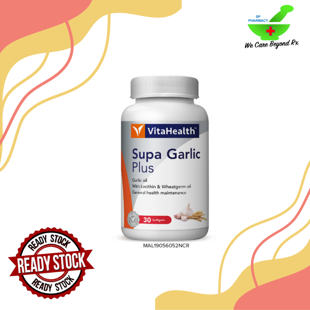 VITAHEALTH SUPA GARLIC PLUS 30'S (EXP MAY 2026) | Shopee Malaysia