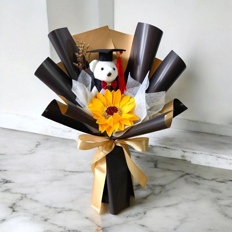 graduation convocation flower bear bouquet bulk wholesale order 30cm ...