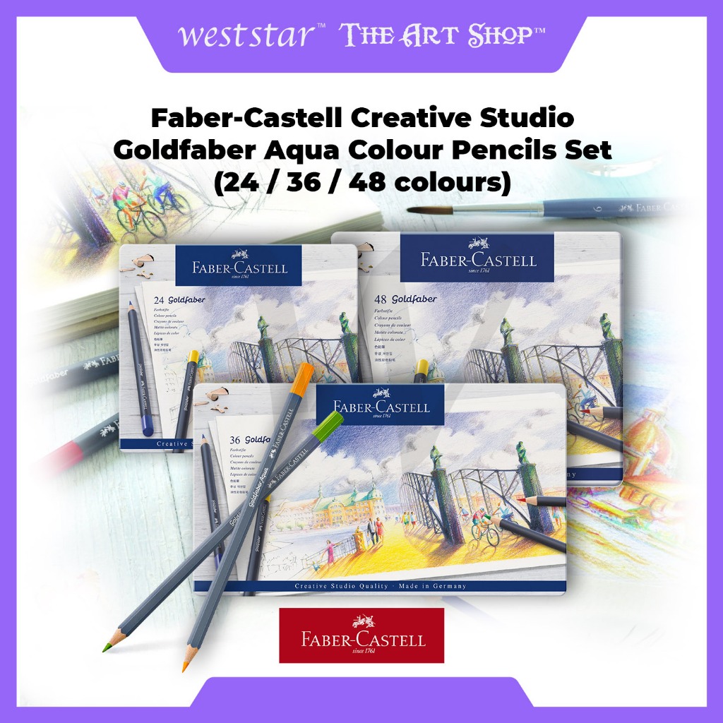 Matita Colorata Faber-Castell Goldfaber Singola - Mina 3,3 Mm, Resistente Alla Luce, Per Disegno Artistico E Schizzi