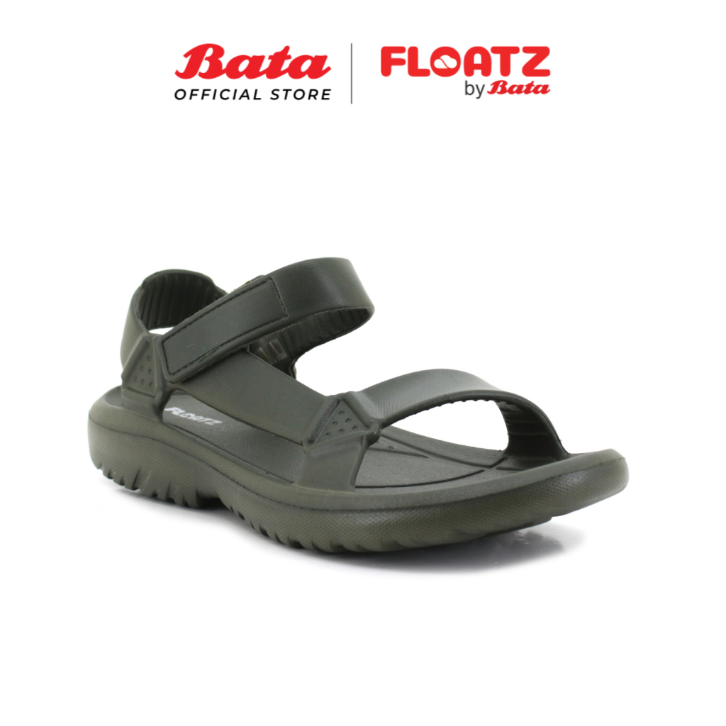 [Online Exclusive] FLOATZ BY BATA Lika M Men Black /Olive Sport Sandal ...