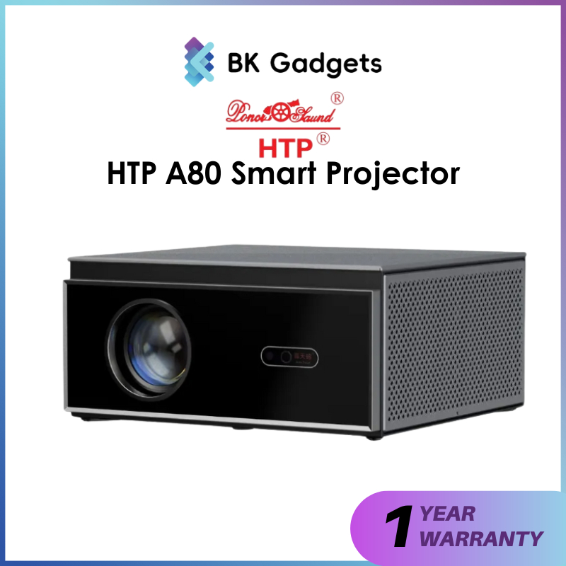 HTP A80 Smart Projector | Android 9.0 Home Cinema Theater | Shopee Malaysia