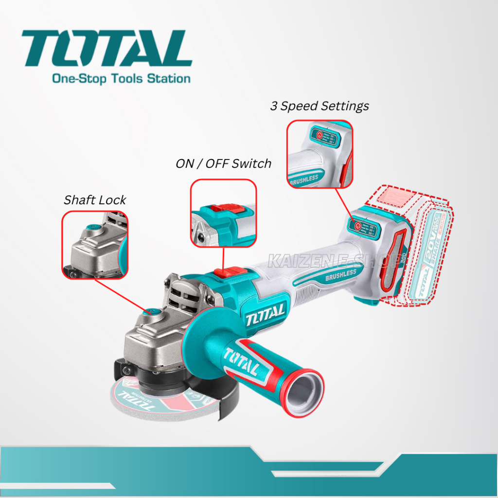 Lithium-Ion Angle Grinder TAGLI21104