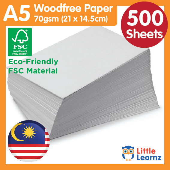 A6 A5 70gsm White Simili Paper 500pcs/pack Eco-Friendly material Super ...