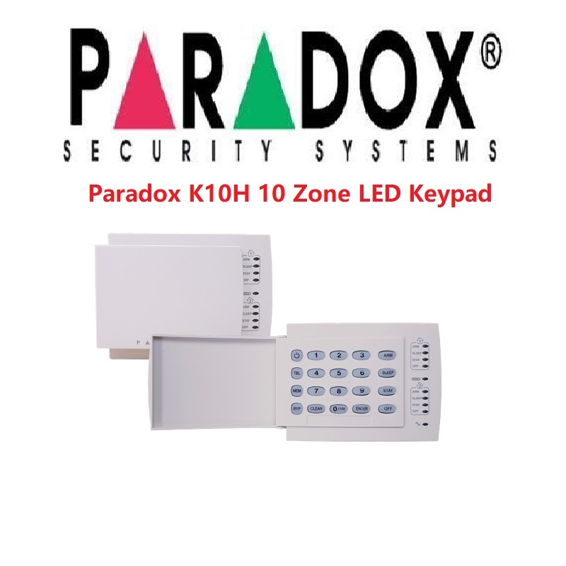 Paradox K10H 10 Zone LED Display Keypad - Paradox Alarm Keypad Fpr ...