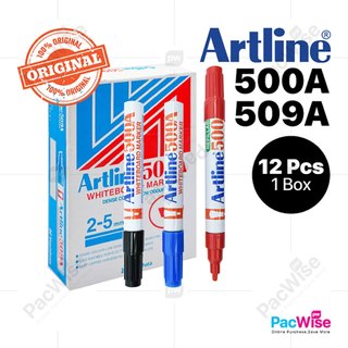 Artline Whiteboard Marker Pen Set – 12 Pcs Box + Refill Ink | White ...