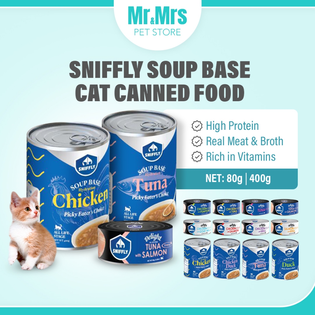 Sniffly Cat Canned Food 400g Cat Wet Food Grain Free Milk Soup Base ...