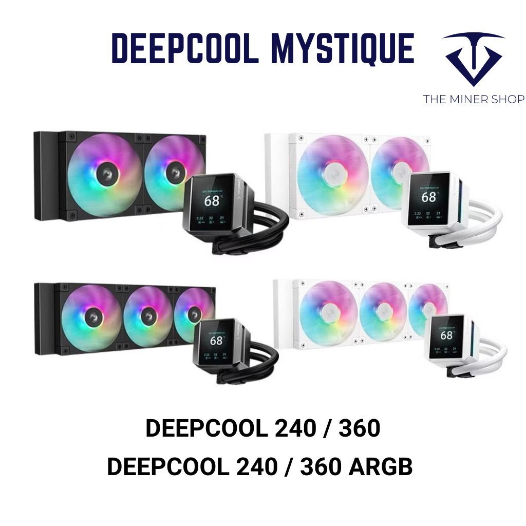 DeepCool MYSTIQUE [ 240 / 360 / 240 ARGB / 360 ARGB ] - AIO Liquid CPU ...