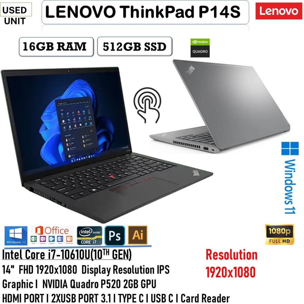 LENOVO THINKPAD MIX MODEL CORE i7-i5 / 16 /512GBSSD 14'' FULL HD IPS ...