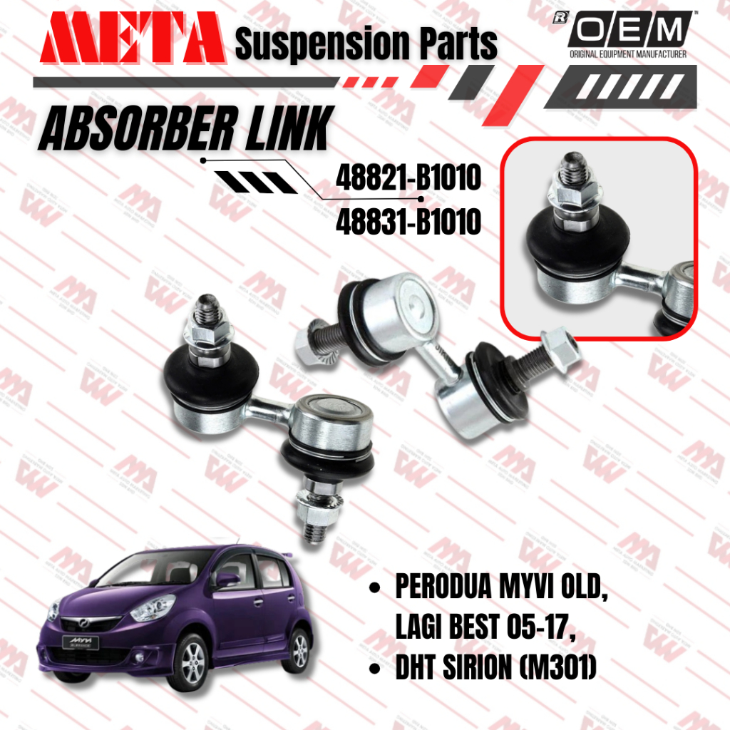 ABSORBER STABILIZER LINK FRONT PERODUA MYVI OLD,MYVI LAGI BEST(48831 ...
