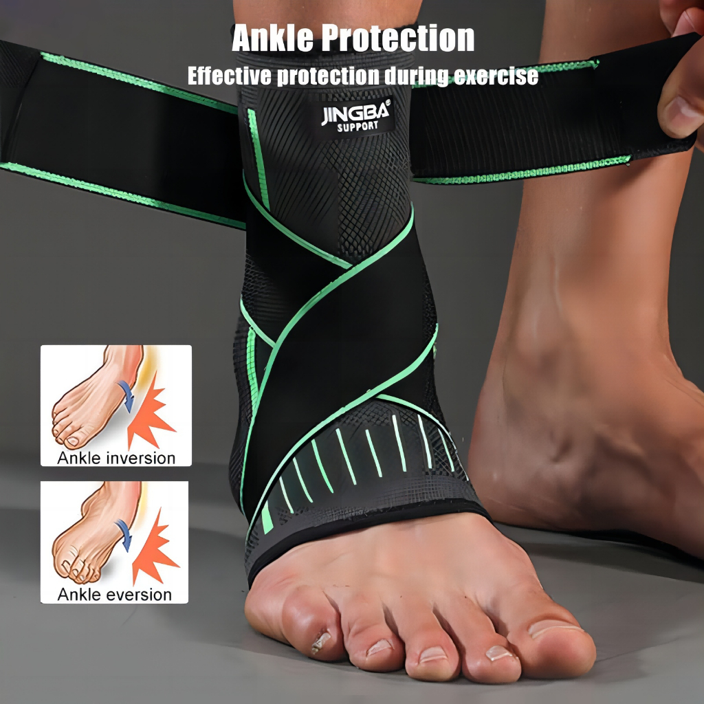 Ankle Protector Injury Braces Pad Ankle Corrector Pads Adjustable Ankle ...