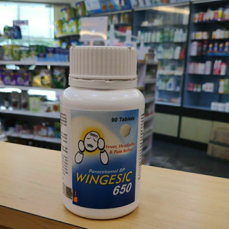 Wingesic 650 (Paracetamol BP) (90 Tabs) | Shopee Malaysia