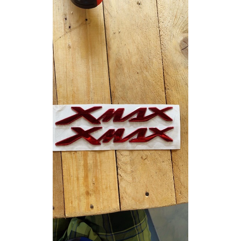 Xmax X-Max Red Soft Rubber 3d Emblem Badge Decal Tank Wheel Water Proof ...