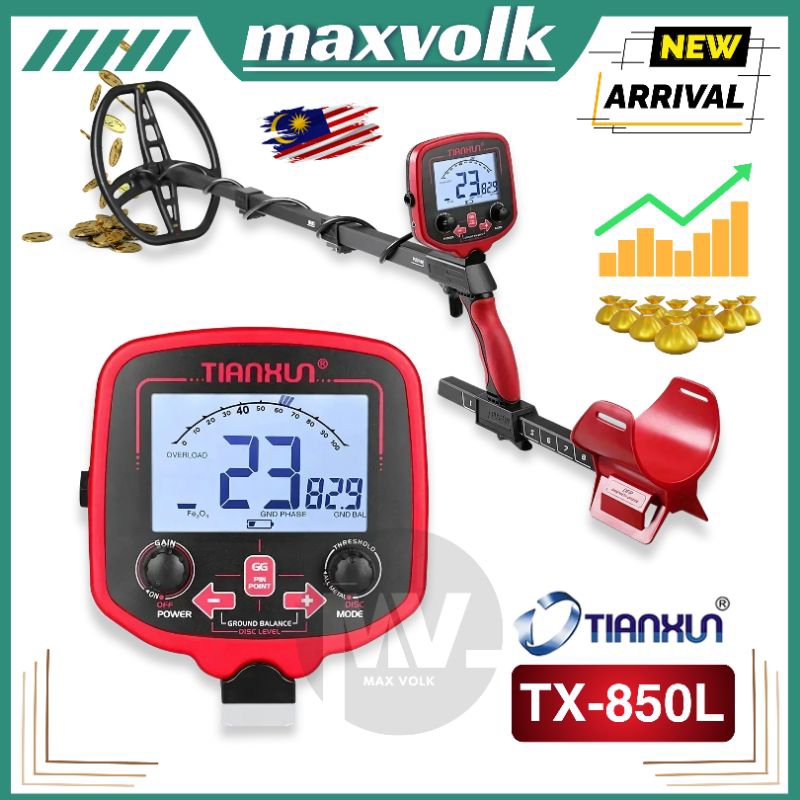 ( Malaysia ) Gold Metal Detector Professional Tianxun Tx850L Red Pro ...