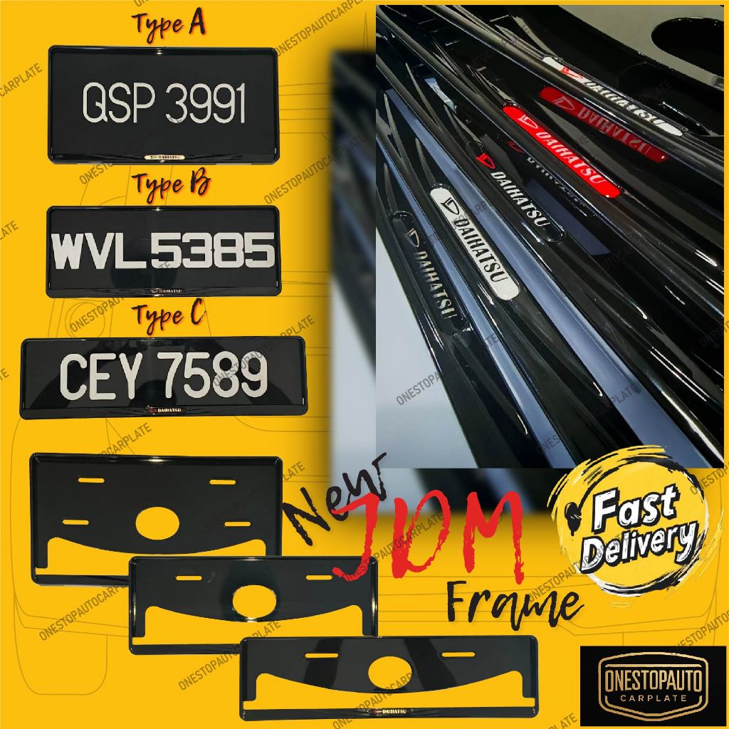 NEW JDM CAR FRAME daihatsu Perodua myvi mg3 viva axia sirion aruz alza ...
