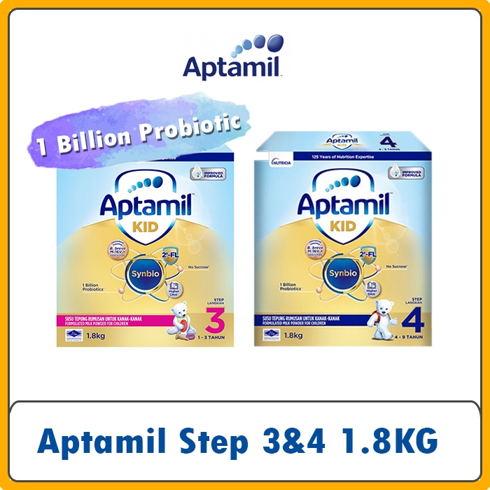 Aptamil KID Step 3&4 – Formula Milk for Children Aged 1 Years Above (1 ...