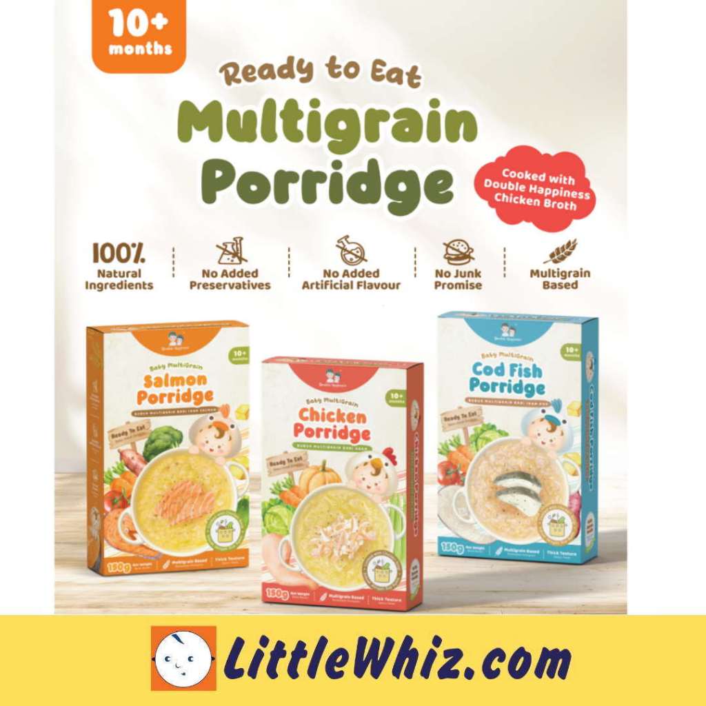 Double Happiness: Baby Multigrain Porridge 150g | Salmon | Cod Fish ...
