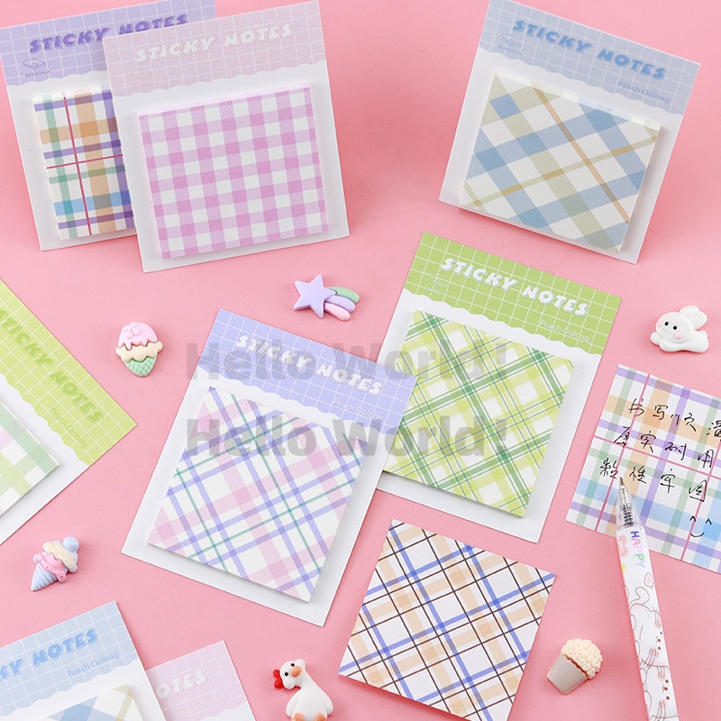 Sticky Note Paper Grid Simplicity Memopad Creative Post-it INS Office ...