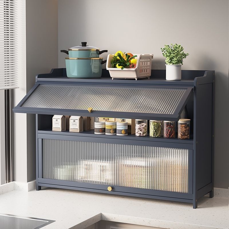 Desktop Storage Box Cup Storage Cabinet Tea Set Display Cabinet Kitchen ...