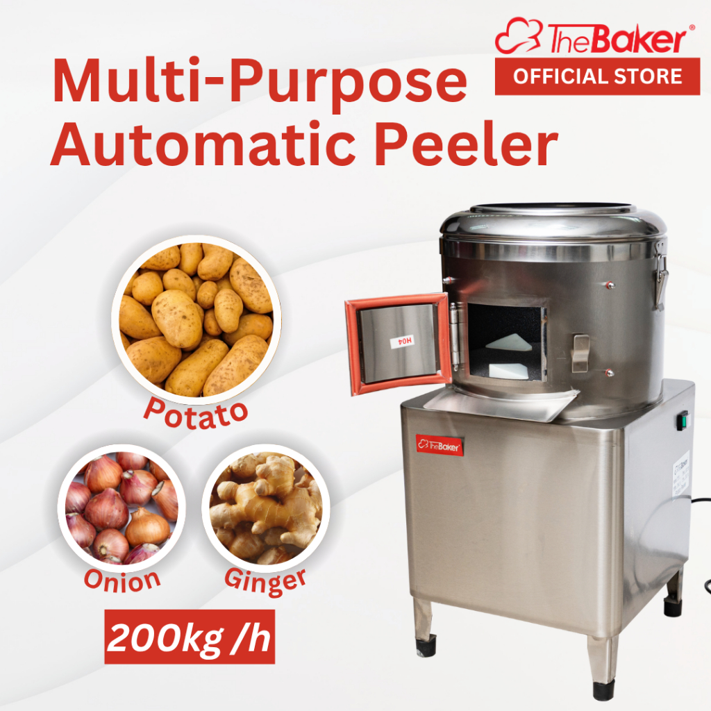 The Baker Automatic Onion Potato Peeling Machine Mesin Pengupas Ubi ...