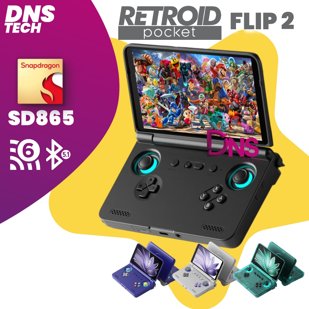 MSIA STOCK】Retroid Pocket Flip 2 Gaming Handheld Console