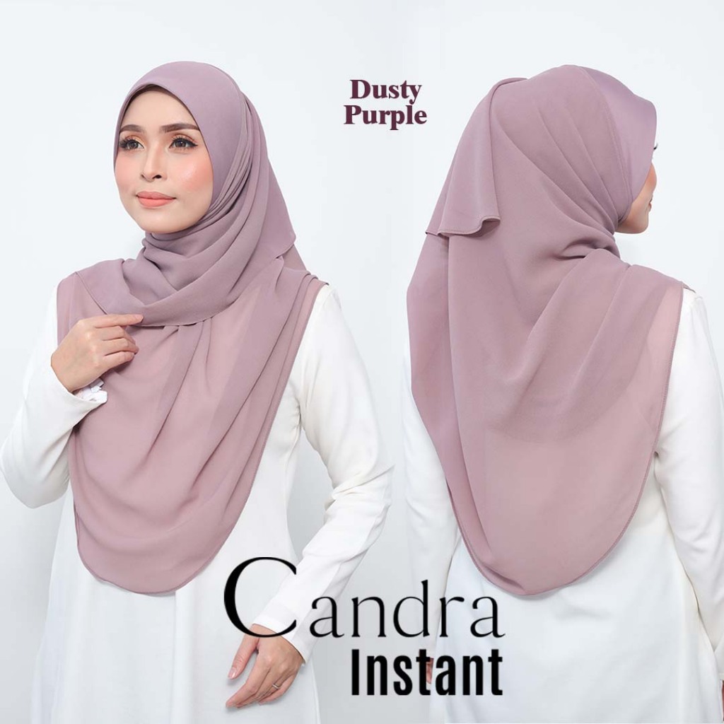 TUDUNG BAWAL INSTANT BERAWNING SCUBA TUDUNG MATERIAL HEAVY CHIFFON, TUDUNG BAWAL EXPRESSS BIDANG 50 & 55 (CANDRA PLAIN)