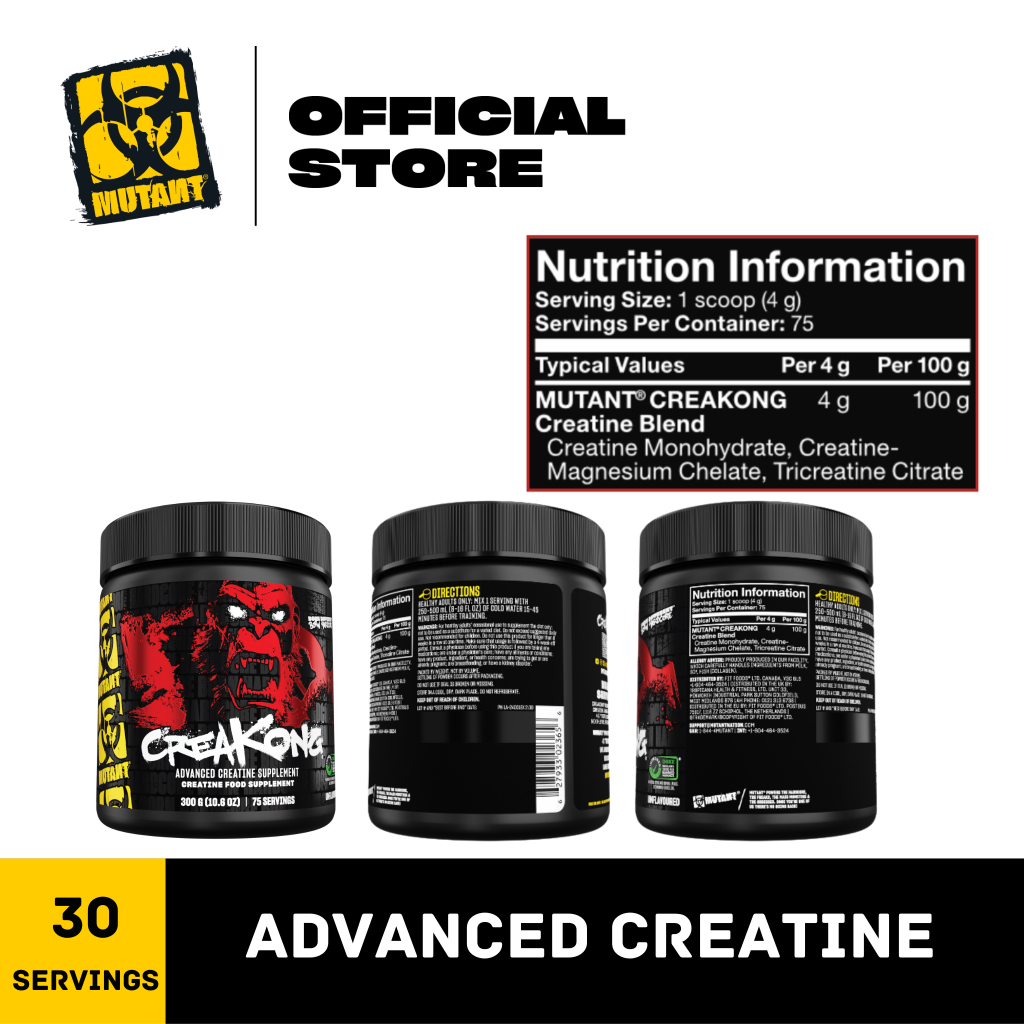 MUTANT® CREATINE-CREAKONG™ Advanced Creatine Foods Supplement 300g (75 ...