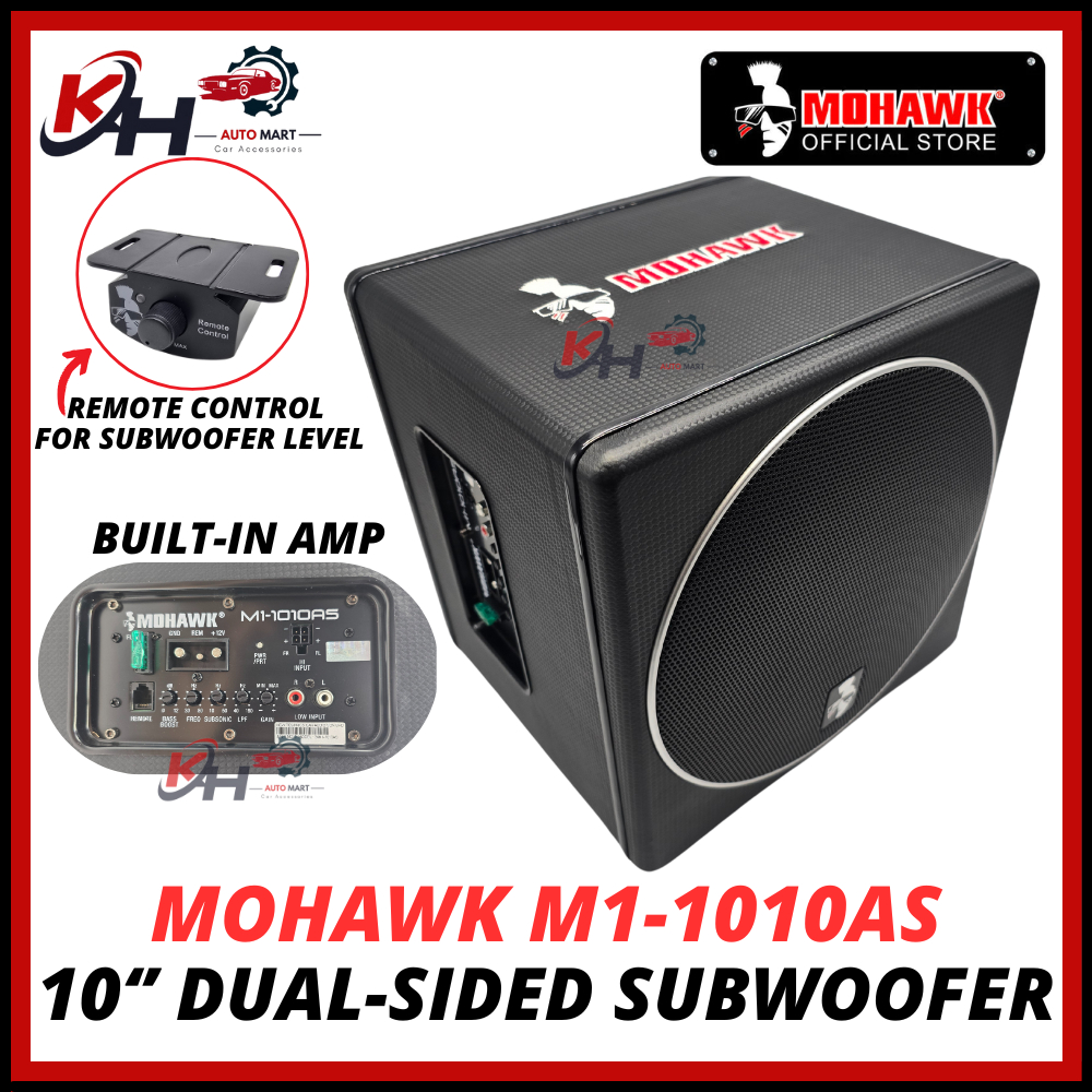 DUAL-WOOFER MOHAWK 10 INCH ACTIVE SUBWOOFER WITH REFLEX SUB Build-In ...