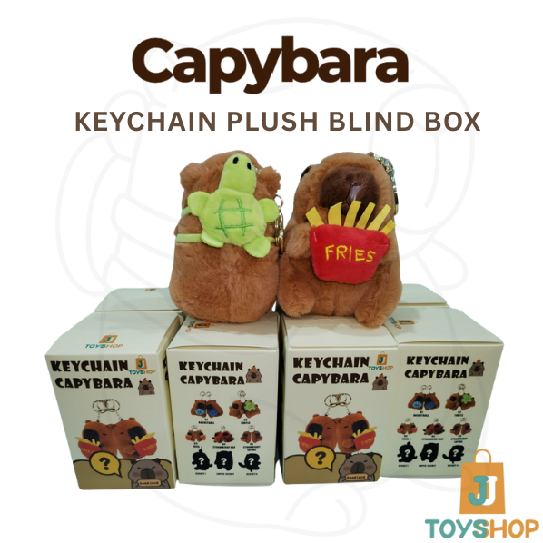 Capybara Blind Box Keychain Plush Capybara Plush Keychain Kapibara ...