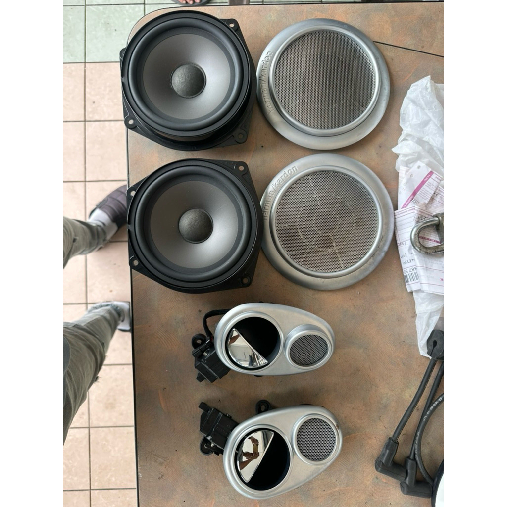 mini cooper s r53 r52 r50 door speaker twitter n cover harman kardon ...